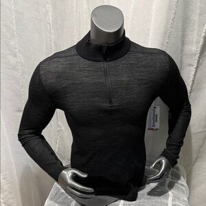 Smartwool Black/white Quarter-Zip Men's Sweater